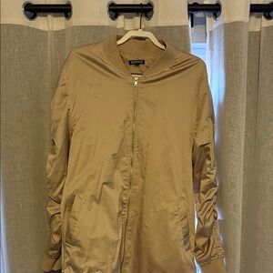 Elwood Men's Tan Bomber Jacket